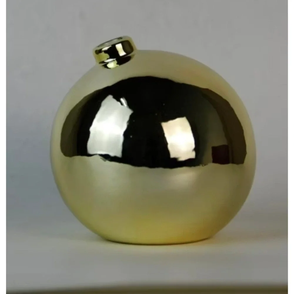 Gold Mirror Vase w/ Flower‎ – New in Box
